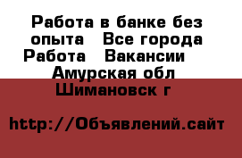 Работа в банке без опыта - Все города Работа » Вакансии   . Амурская обл.,Шимановск г.